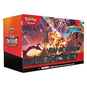 Flammes Obsidiennes Build & Battle Stadium Box — Produit scellé Pokémon de la série Flammes Obsidiennes