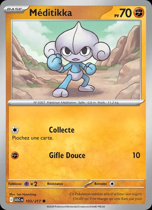 Carte Pokémon Meditikka 103