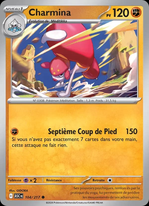 Carte Pokémon Charmina 104