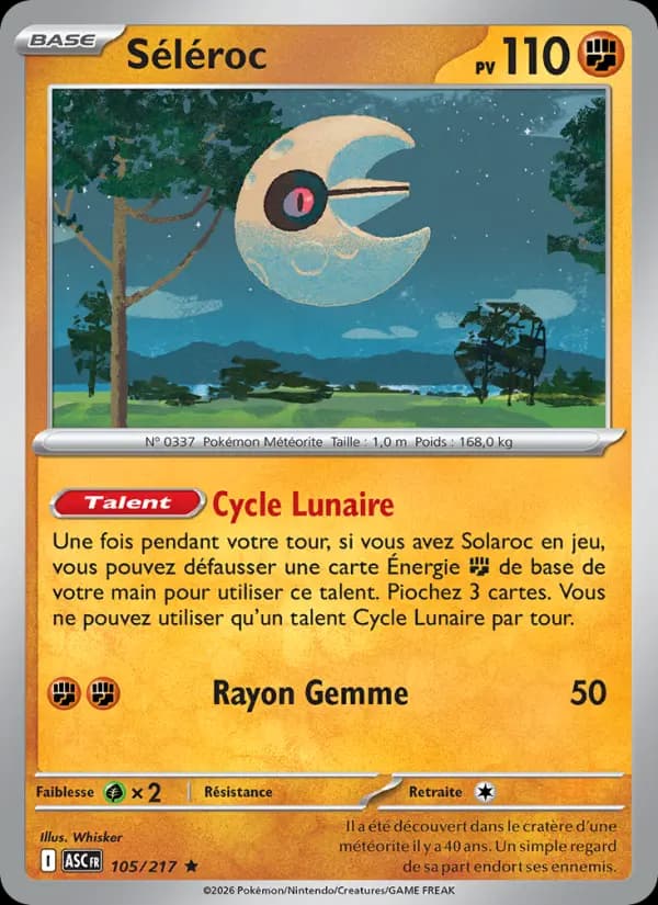 Carte Pokémon Séléroc 105