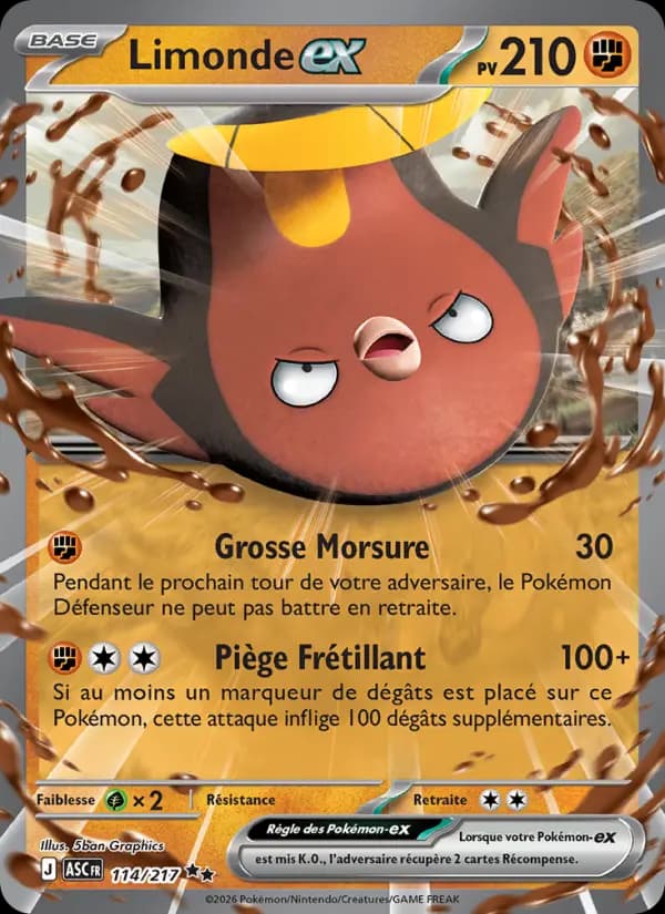 Carte Pokémon Limonde ex 114