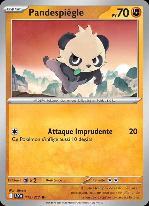 Carte Pokémon Pandespiègle 115
