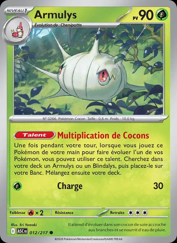 Carte Pokémon Armulys 12