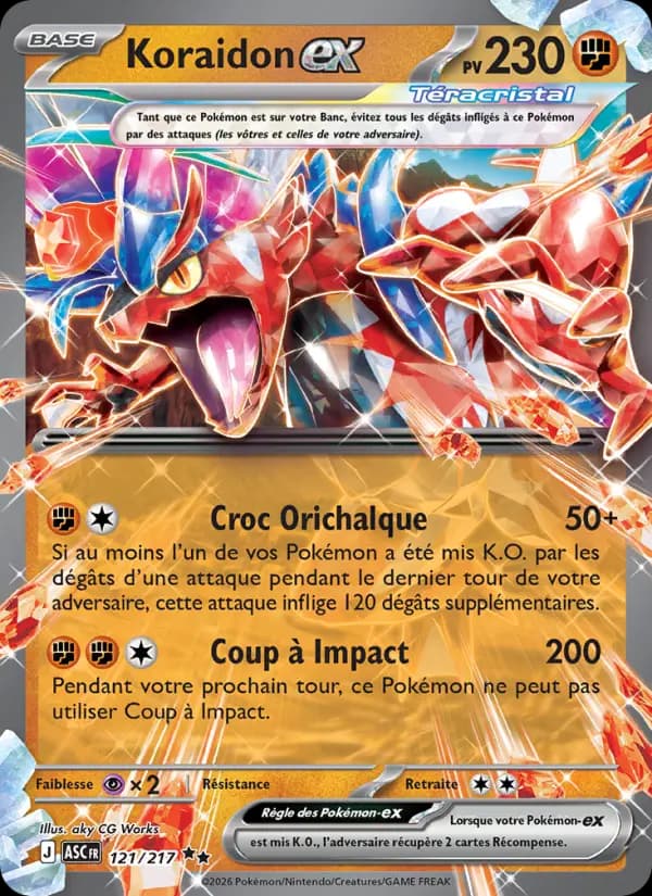 Carte Pokémon Koraidon ex 121