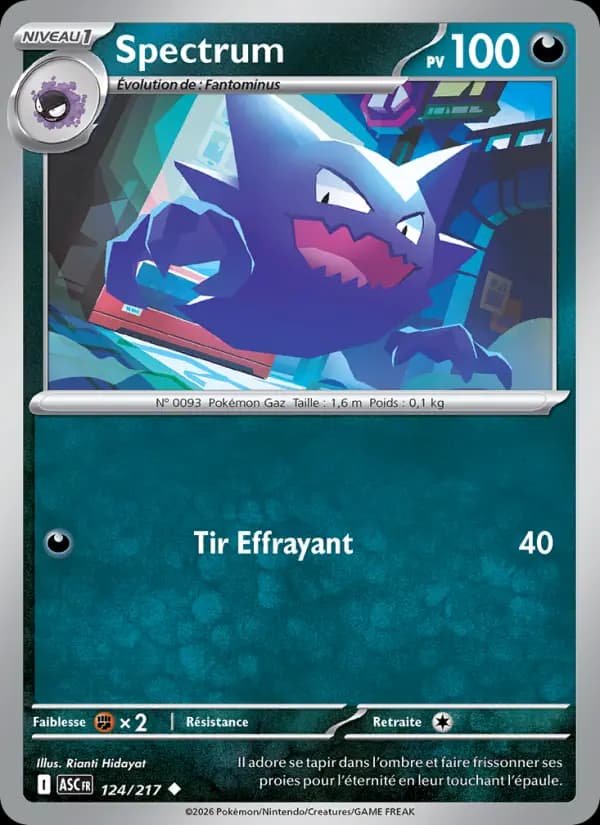 Carte Pokémon Spectrum 124