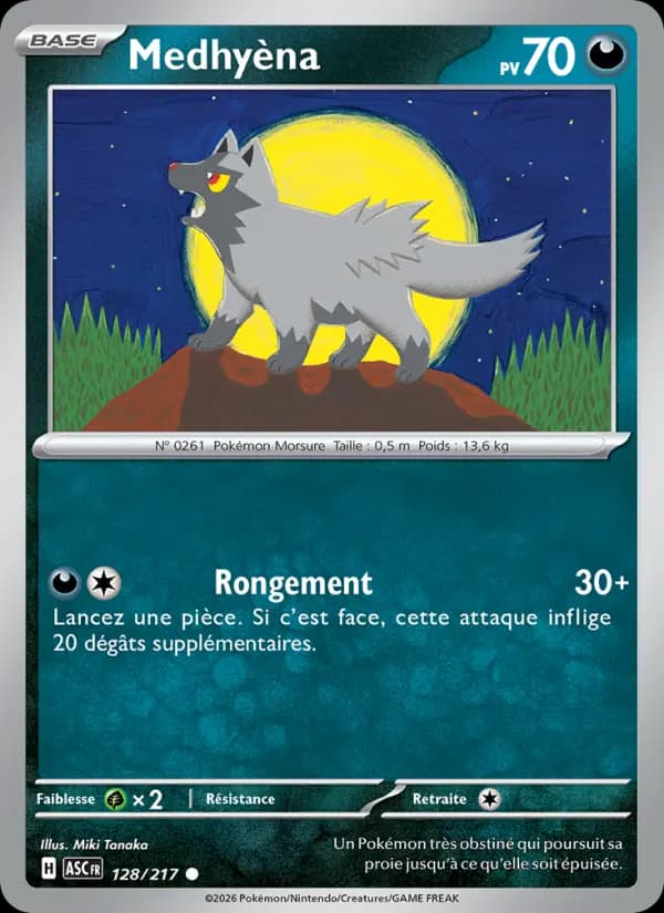 Carte Pokémon Medhyèna 128