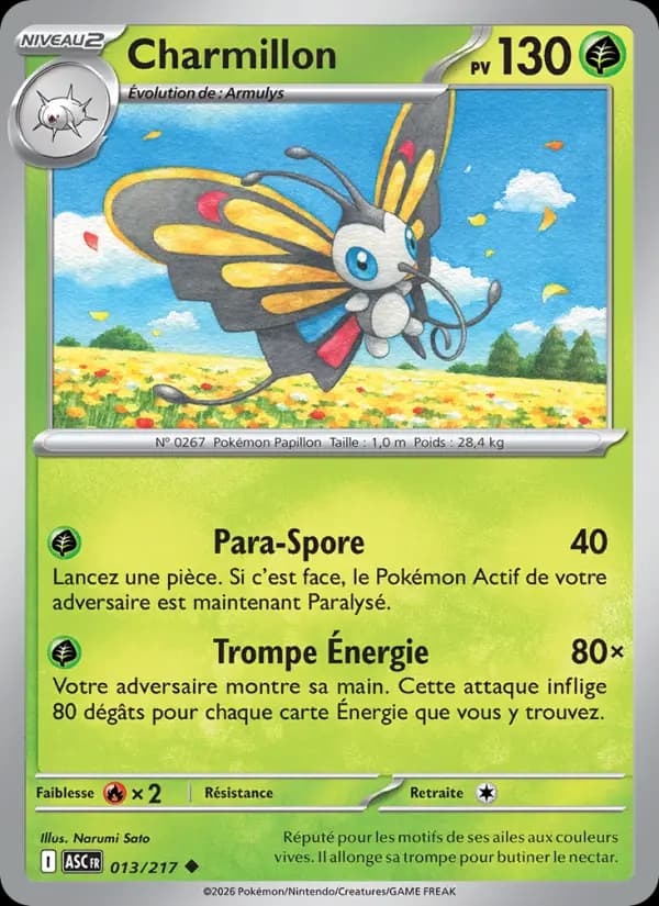 Carte Pokémon Charmillon 13