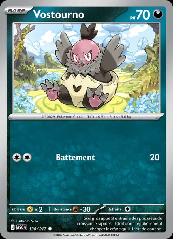Carte Pokémon Vostourno 138