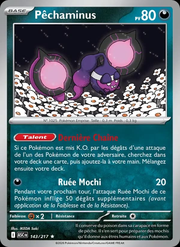 Carte Pokémon Pêchaminus 143
