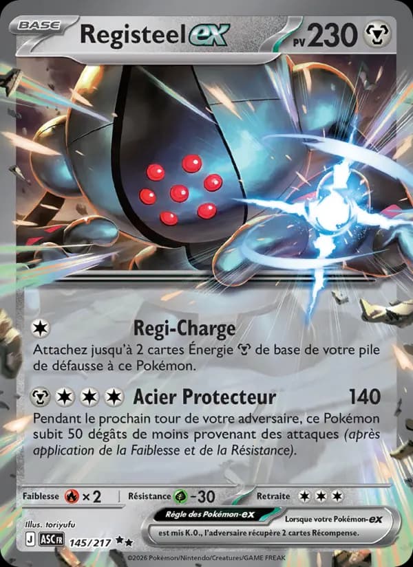 Carte Pokémon Registeel ex 145