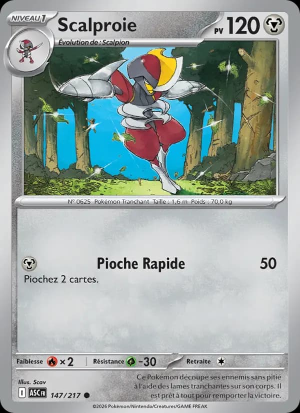 Carte Pokémon Scalproie 147