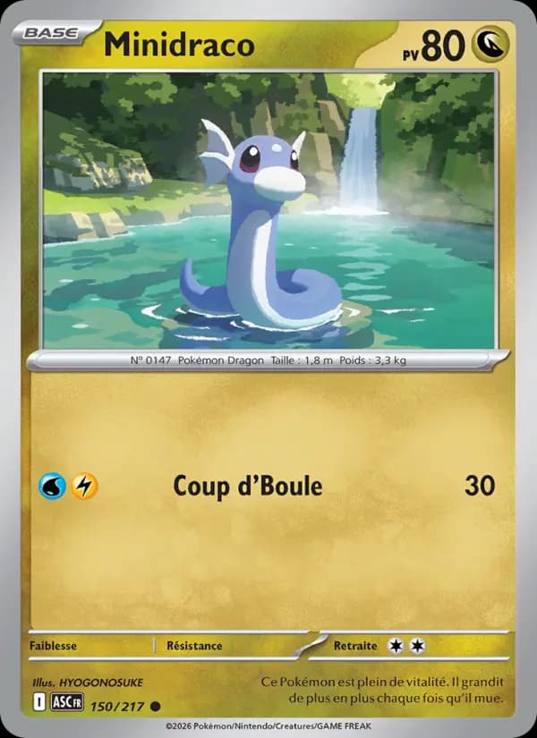 Carte Pokémon Minidraco 150