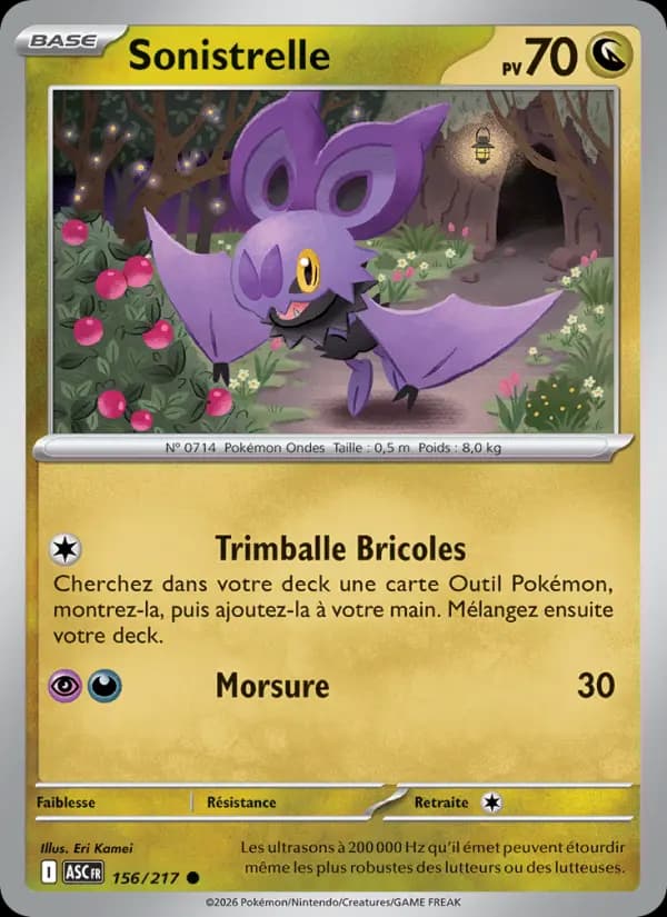 Carte Pokémon Sonistrelle 156