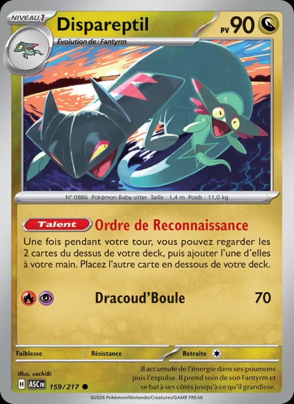 Carte Pokémon Dispareptil 159