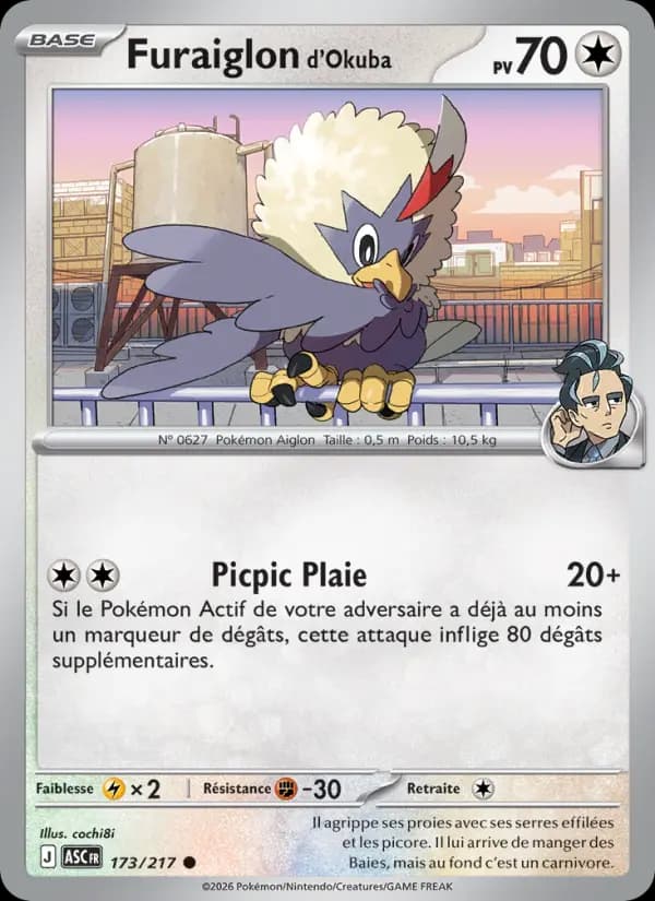 Carte Pokémon Furaiglon d'Okuba 173