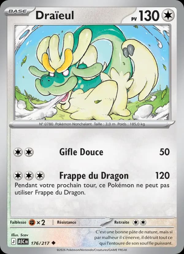 Carte Pokémon Draïeul 176