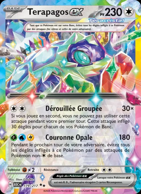 Carte Pokémon Terapagos ex 179