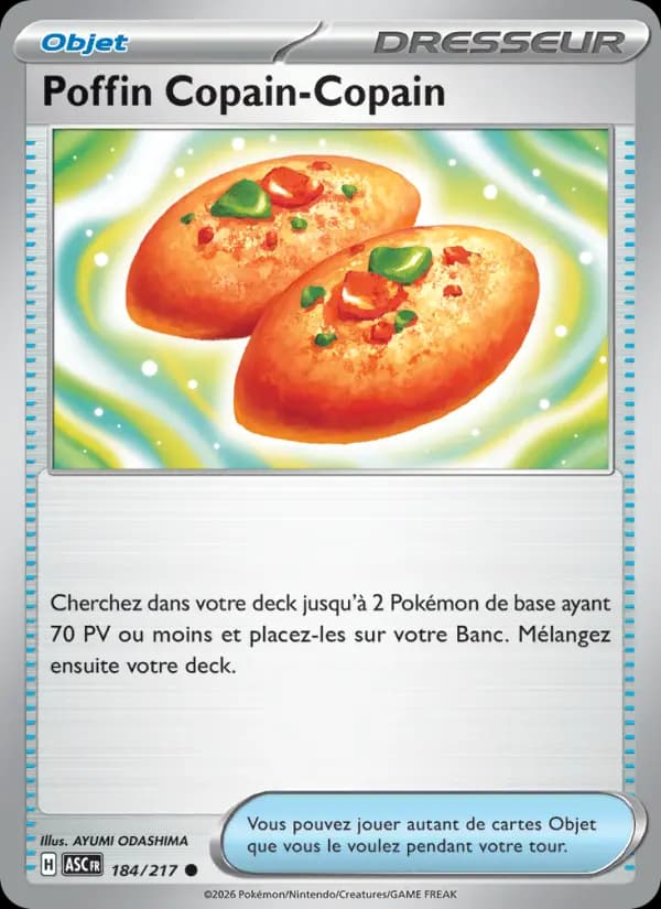 Carte Pokémon Poffin Copain-Copain 184