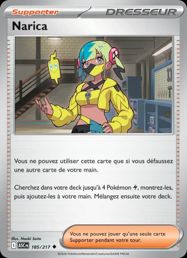 Carte Pokémon Narica 185