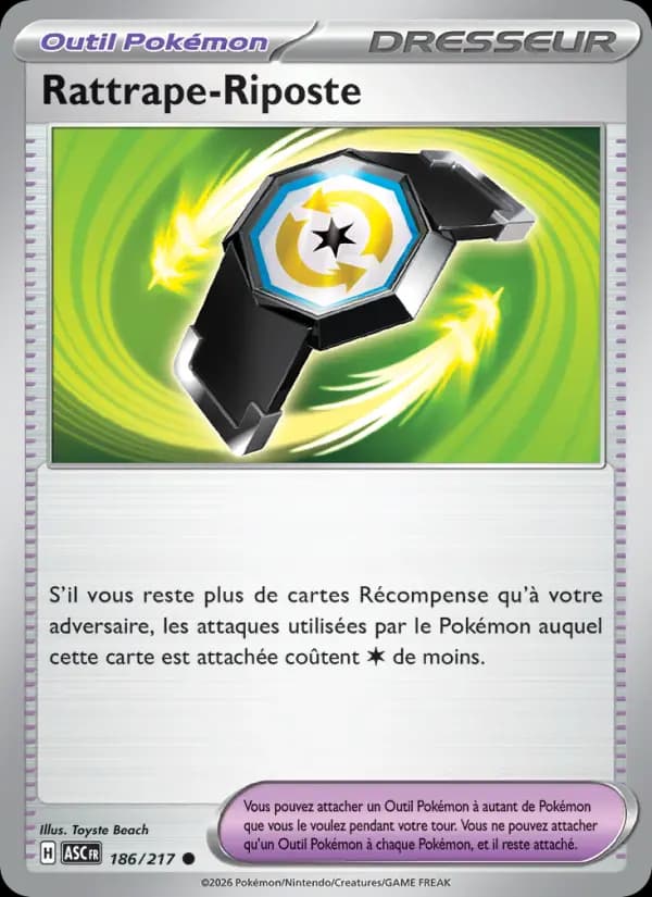 Carte Pokémon Rattrape-Riposte 186