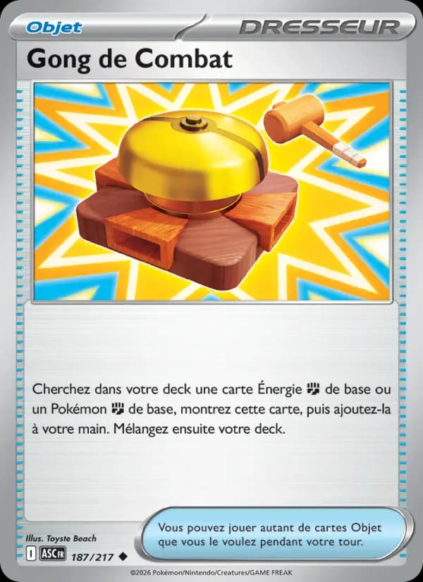 Carte Pokémon Gong de Combat 187