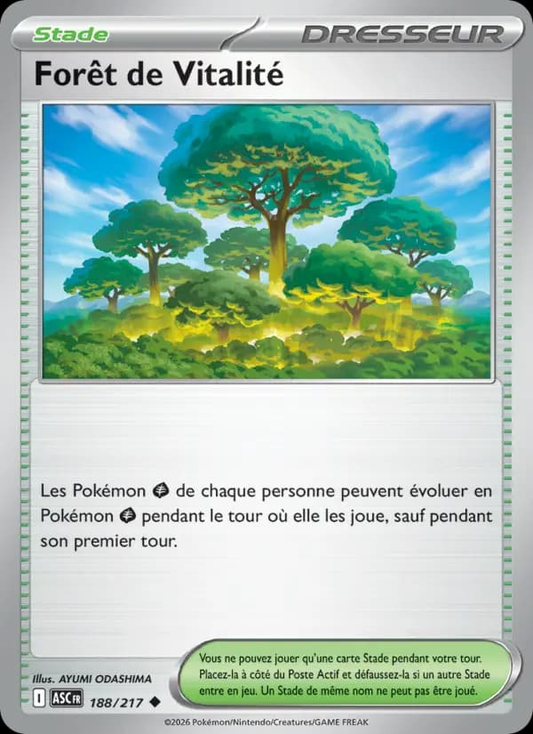 Carte Pokémon Forêt de Vitalité 188
