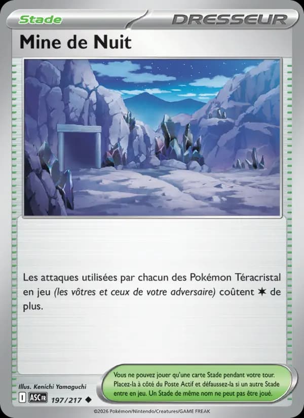 Carte Pokémon Mine de Nuit 197