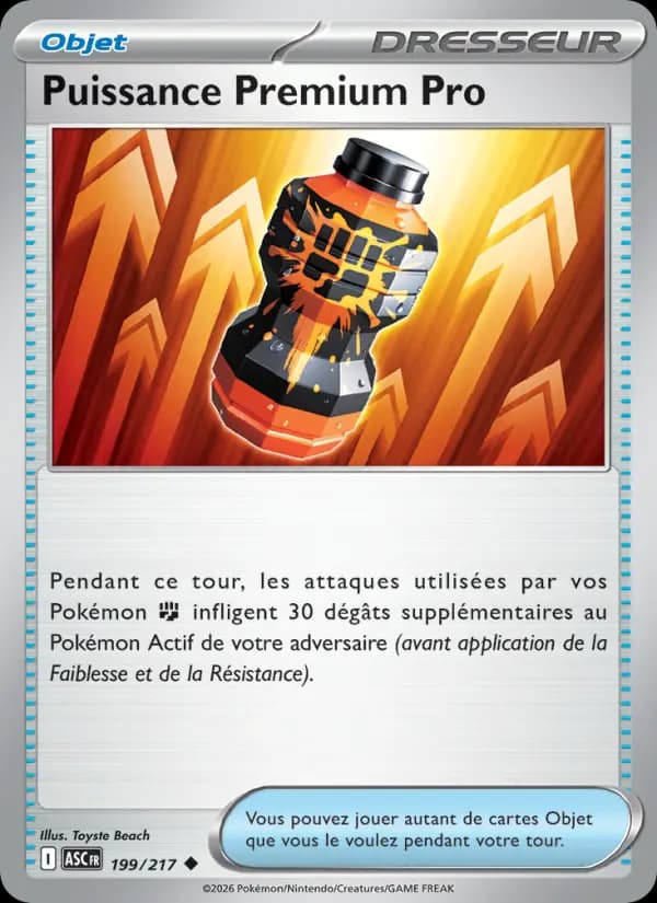 Carte Pokémon Puissance Premium Pro 199