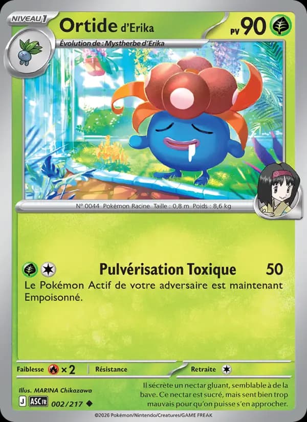 Carte Pokémon Ortide d'Erika 2