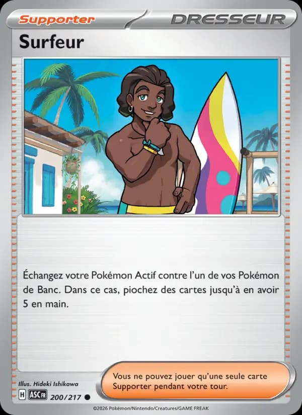 Carte Pokémon Surfeur 200