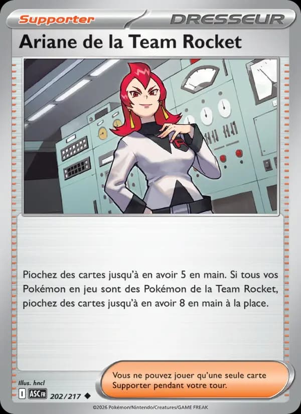 Carte Pokémon Ariane de la Team Rocket 202