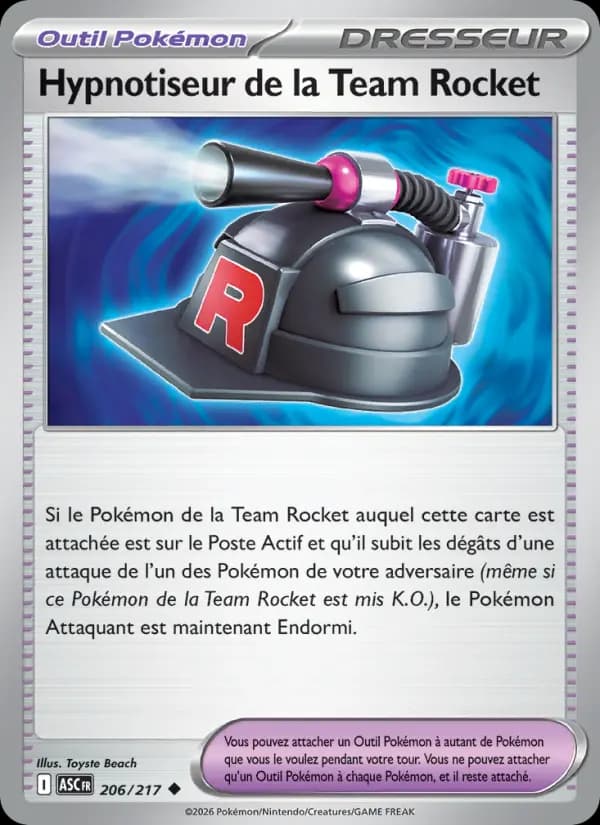 Carte Pokémon Hypnotiseur de la Team Rocket 206