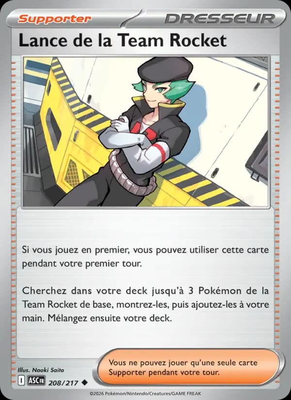 Carte Pokémon Lance de la Team Rocket 208