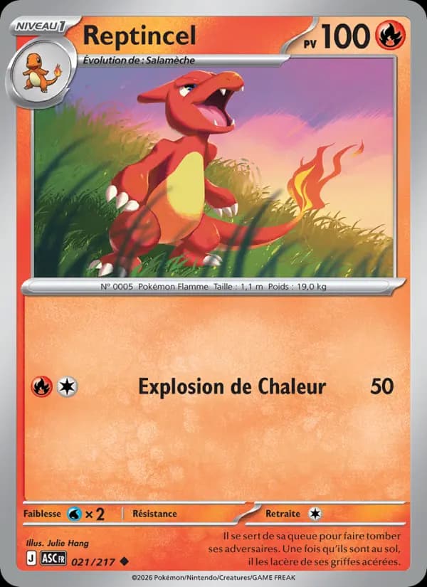 Carte Pokémon Reptincel 21