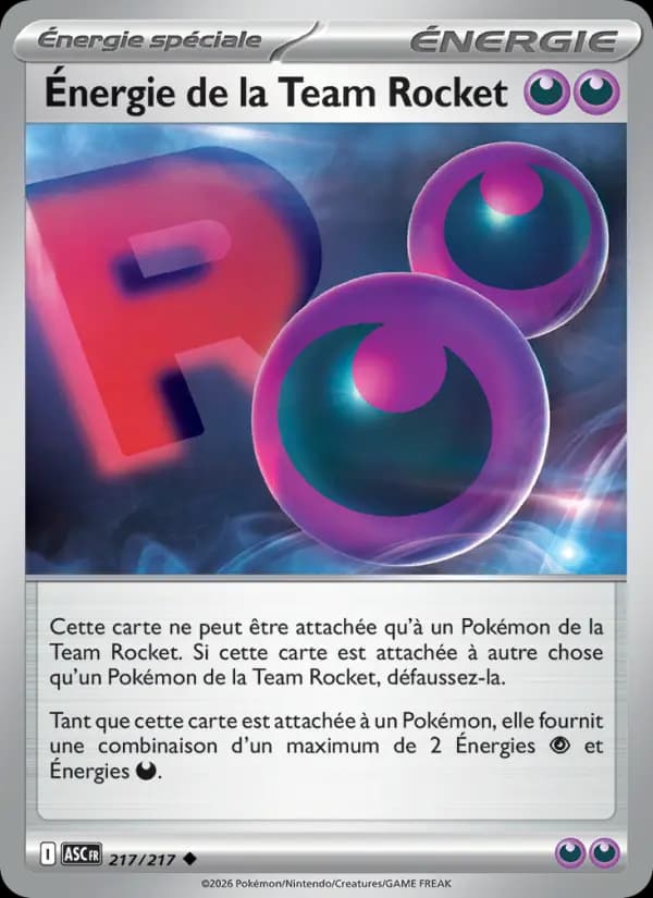 Carte Pokémon Énergie de la Team Rocket 217