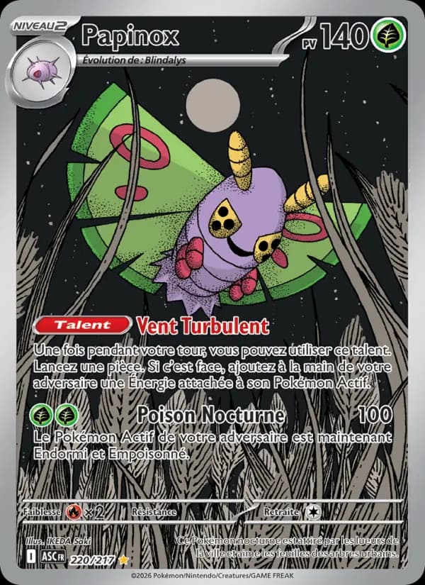 Carte Pokémon Papinox 220
