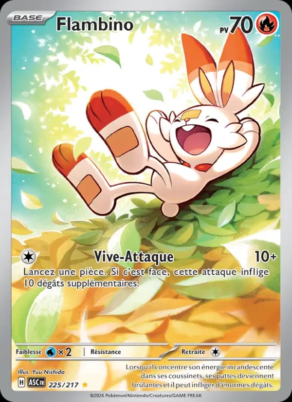 Carte Pokémon Flambino 225 — Héros Transcendants