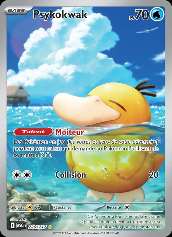 Carte Pokémon Psykokwak 226 — Héros Transcendants