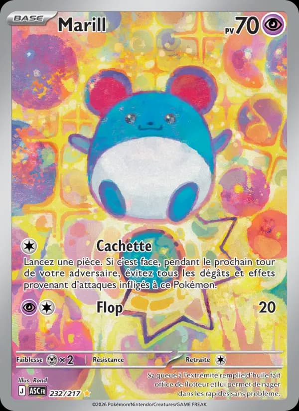 Carte Pokémon Marill 232 — Héros Transcendants