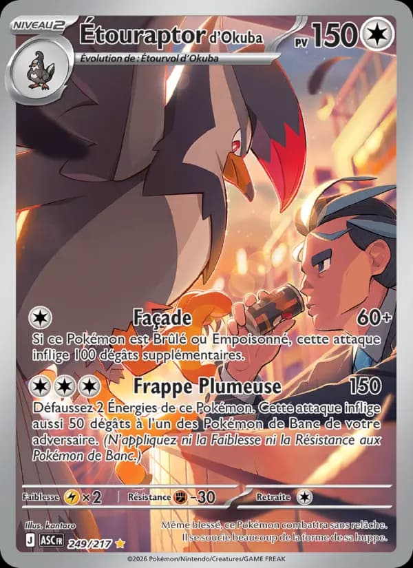 Carte Pokémon Étouraptor d'Okuba 249