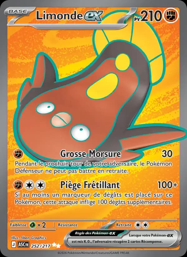 Carte Pokémon Limonde ex 252