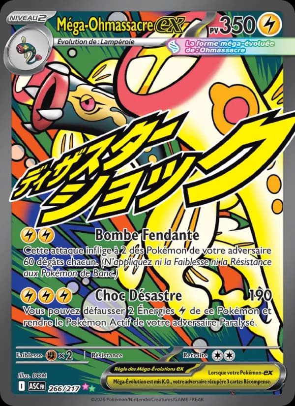 Carte Pokémon Méga-Ohmassacre ex 266