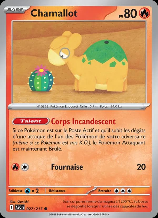 Carte Pokémon Chamallot 27