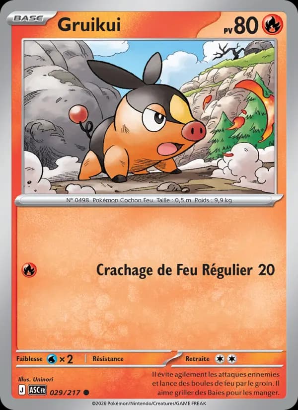 Carte Pokémon Gruikui 29
