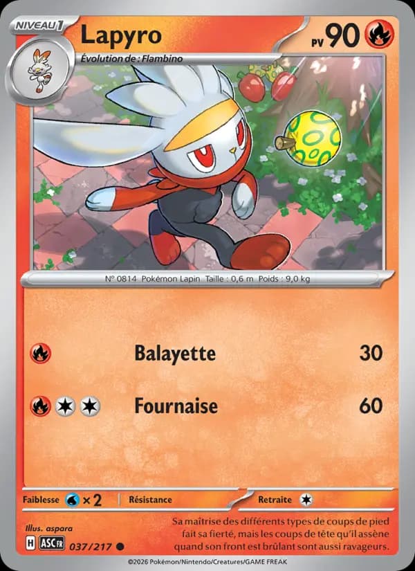 Carte Pokémon Lapyro 37