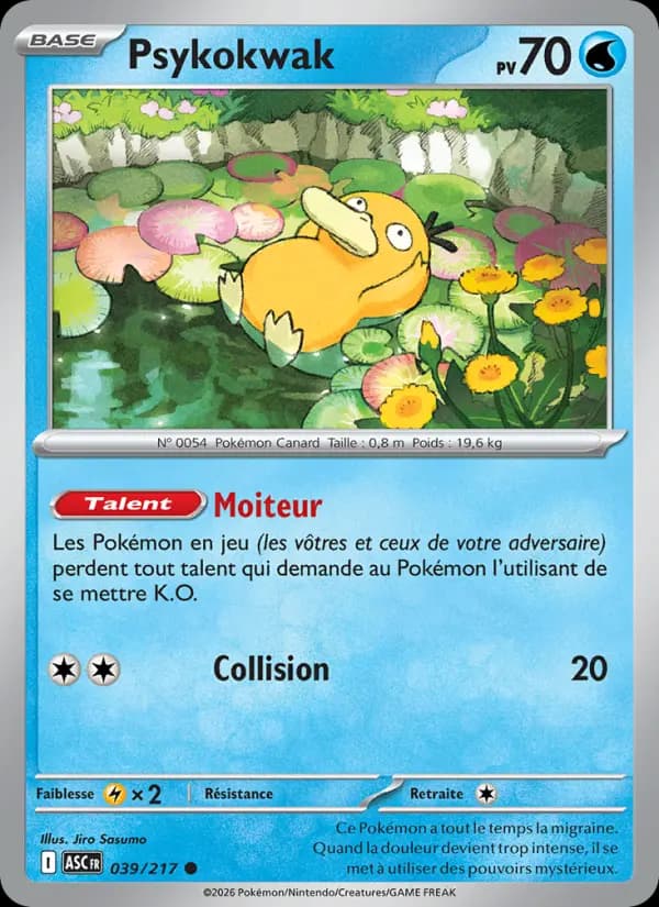 Carte Pokémon Psykokwak 39