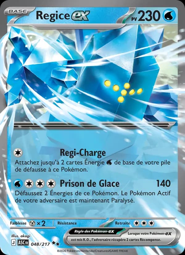Carte Pokémon Regice ex 48