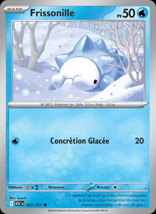 Carte Pokémon Frissonille 52