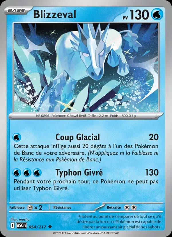 Carte Pokémon Blizzeval 54