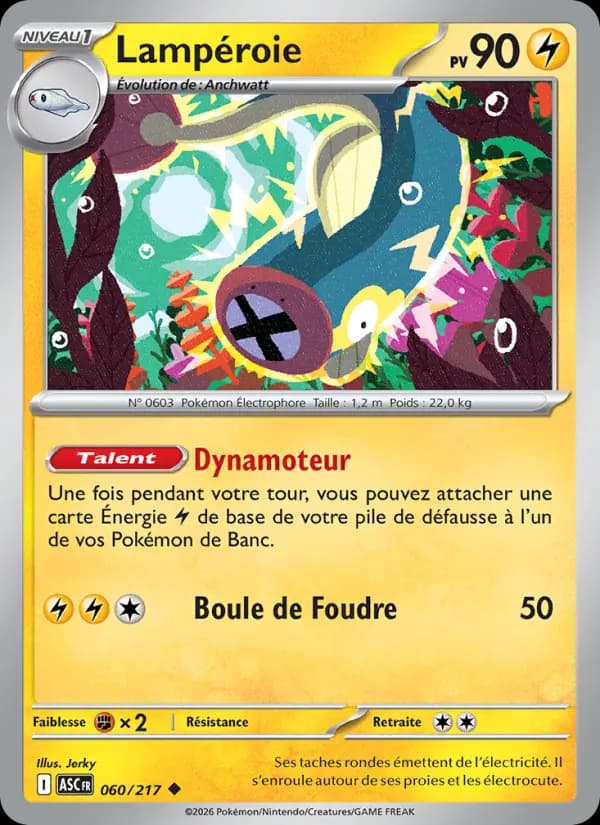 Carte Pokémon Lampéroie 60